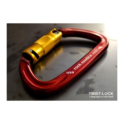 rockD Twist-Lock D形二段自動鎖勾環