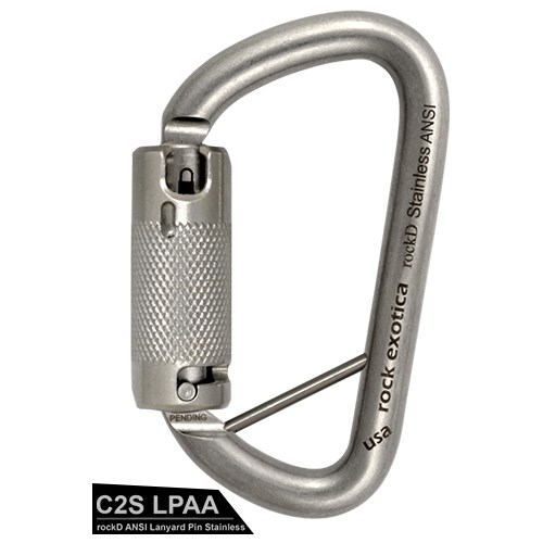 rockD Stainless Auto-Lock(ANSI) with Lanyard Pin 自動鎖鋼勾環