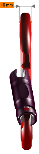 rockD  Screw-Lock D型手動鎖勾環(黑色)