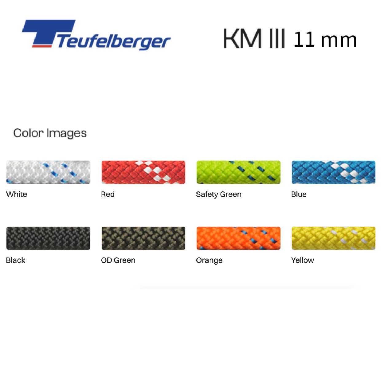 Teufelberger / New England Ropes 靜力繩 KMIII 7/16"(11mm)