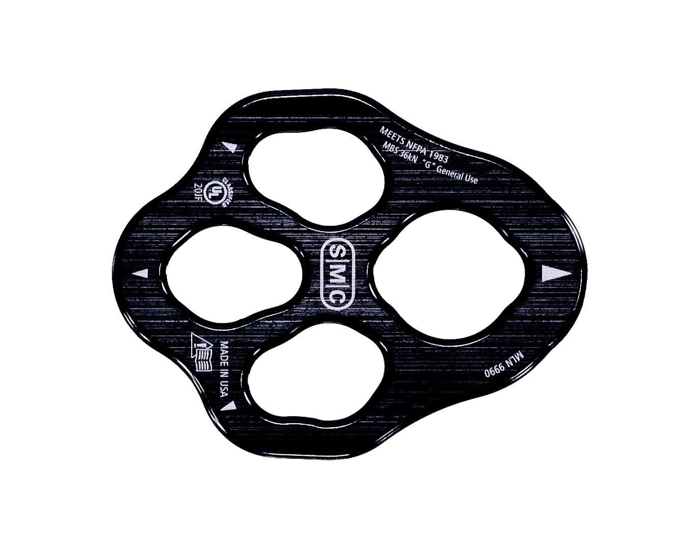 SMC 迷你四孔分力盤 NFPA Mini Rigging Plate, Black