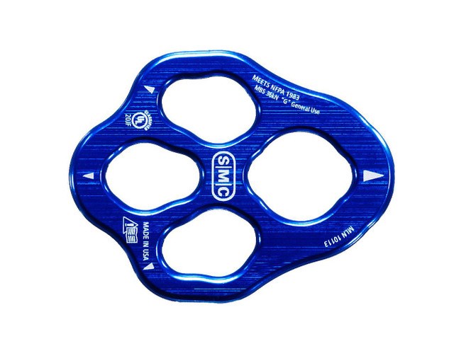 SMC 迷你四孔分力盤 NFPA Mini Rigging Plate, Black