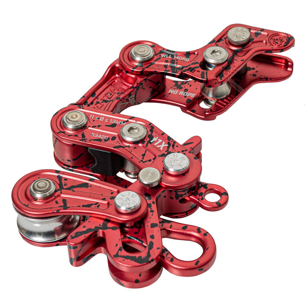 Notch 攀樹上升下降器 Rope Runner Pro 限量版 紅色潑墨 LIMITED EDITION