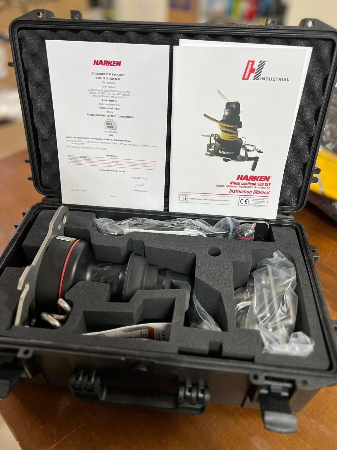 Harken 救援繩索絞盤組 LokHead Winch 500 STANDARD KIT (CE CERTIFIED)