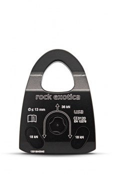 Rock Exotica Machined Rescue Pulley (Single/Black) 救援單滑輪 1.5吋