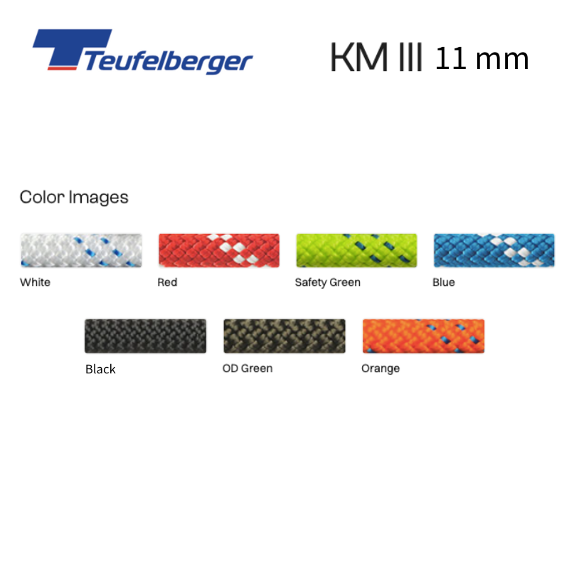 Teufelberger / New England Ropes 靜力繩 KMIII 7/16"(11mm) 660ft /200m