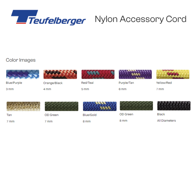Teufelberger Nylon Accessory Cord 尼龍輔助繩 300ft / 90m