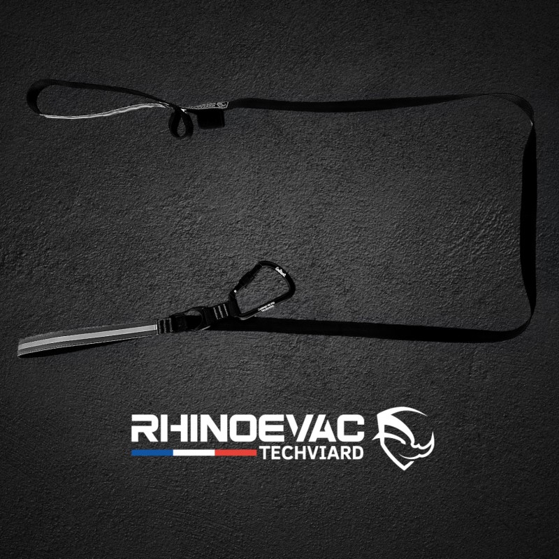 【特價品】Courant 多功能搬運扁帶 Sangle Rhinoevac BLACK V2 1 mousqueton 單鉤環款 黑色版	