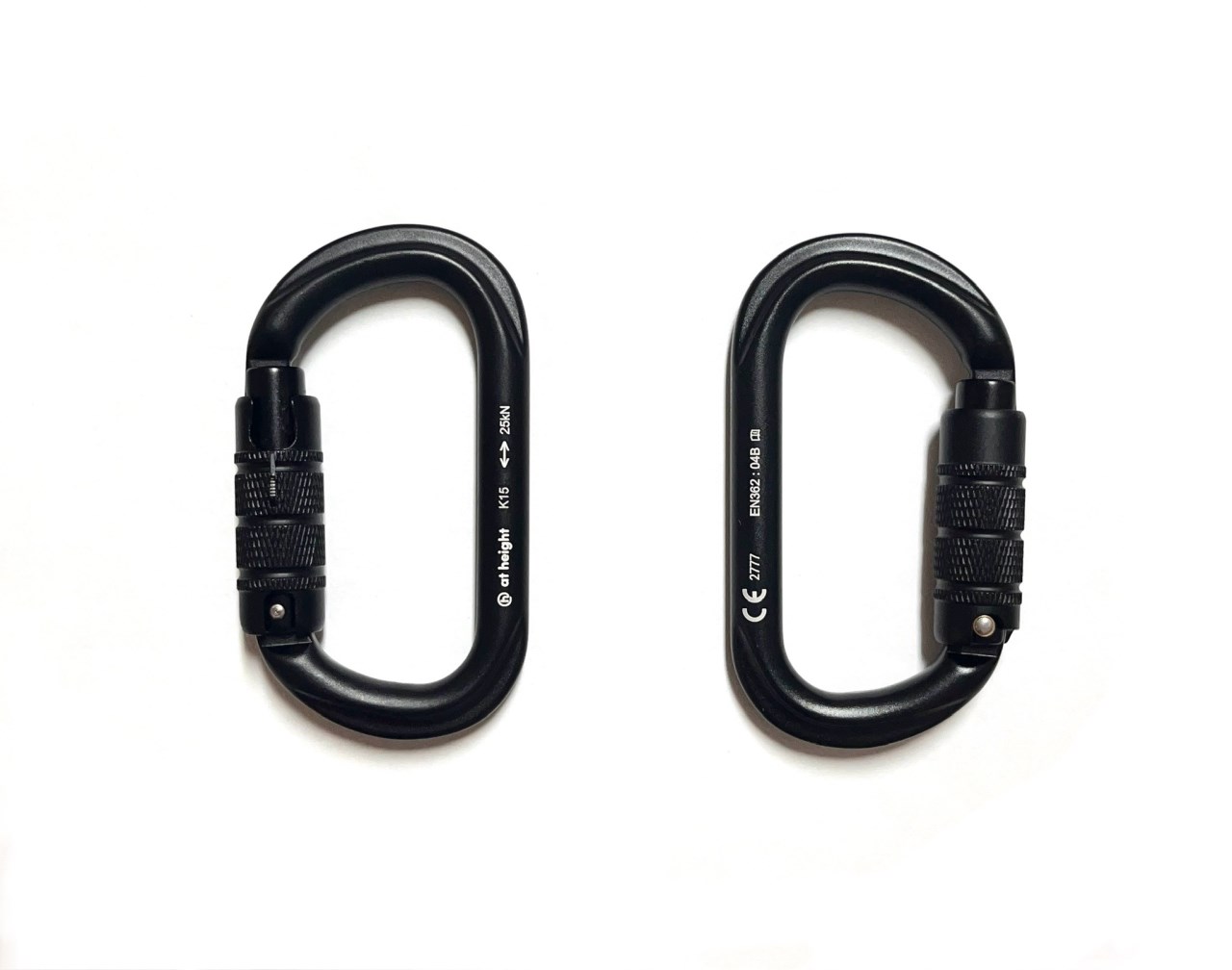 At Height uk 鋁合金O形三段自動鎖鉤環 Aluminium Oval Triple Action 25kN (型號：K15TA)