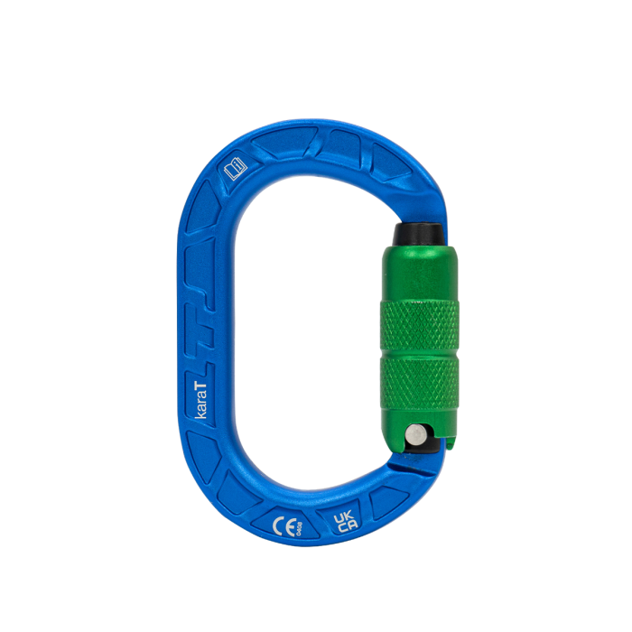 【特價品】Teufelberger 輕巧強大自動鎖鉤環 karaT carabiner (型號：6120391)