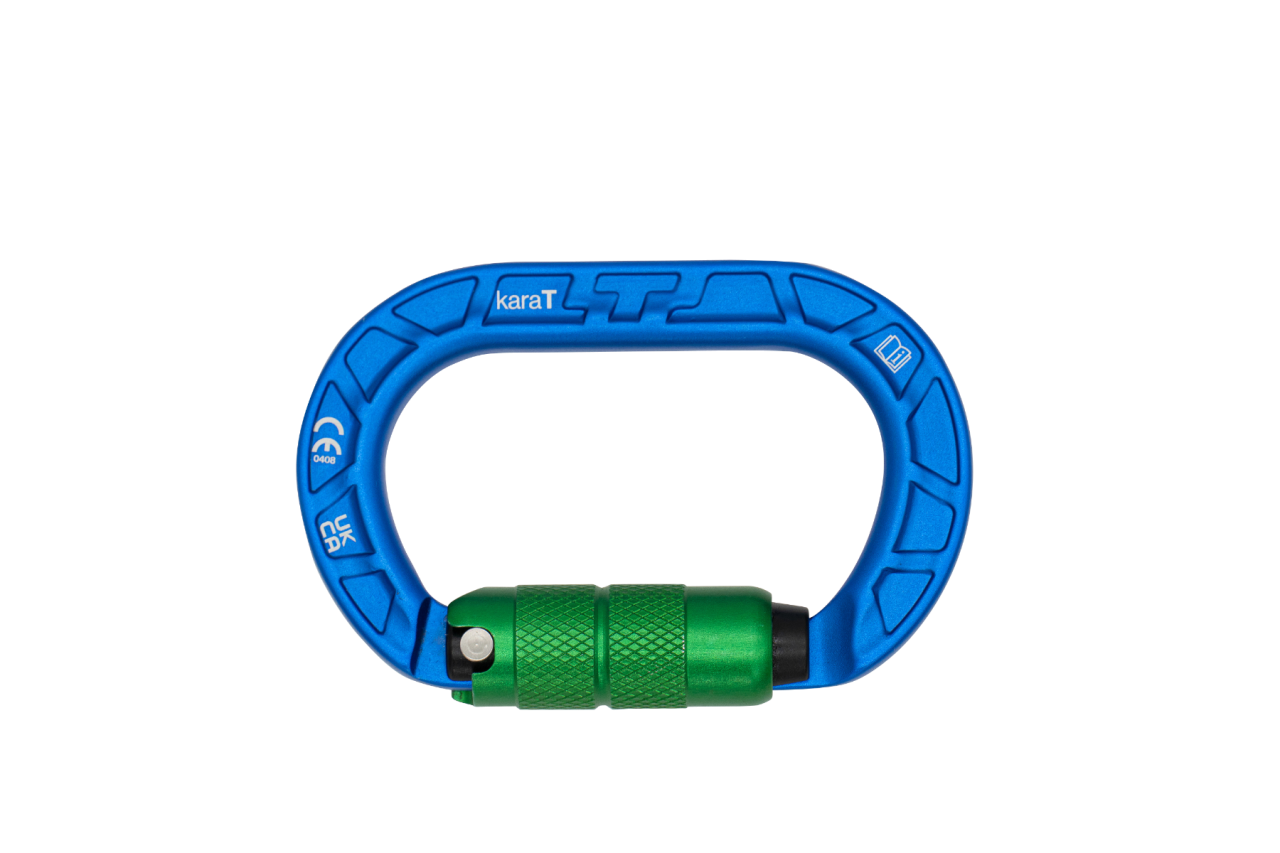 【特價品】Teufelberger 輕巧強大自動鎖鉤環 karaT carabiner (型號：6120391)