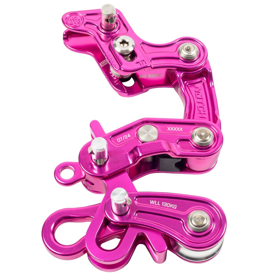 Notch 攀樹上升下降器 Rope Runner Pro 限量版 Fuchsia 亮紫紅色 LIMITED EDITION