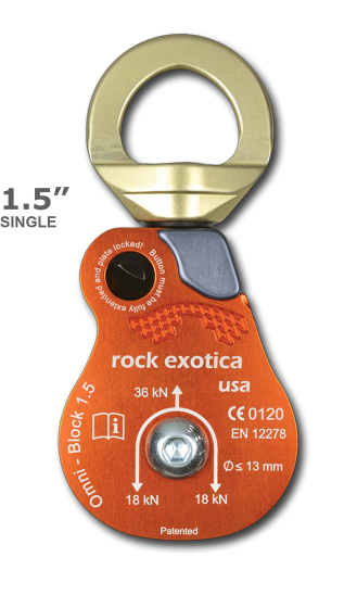 萬向轉軸單滑輪  Omni-Block 1.5" Single Pulley (編號:P51/P51-B)