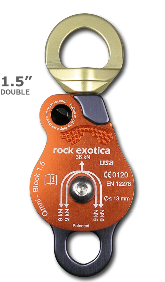 萬向轉軸雙滑輪 Omni-Block 1.5" Double Pulley (編號:P51 D/P51 D-B)