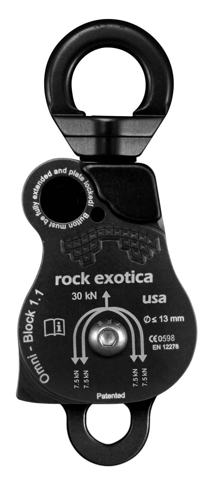 萬向轉軸雙滑輪 1.1" Omni-Block Double Pulley (編號:P54 D/P54 D-B)