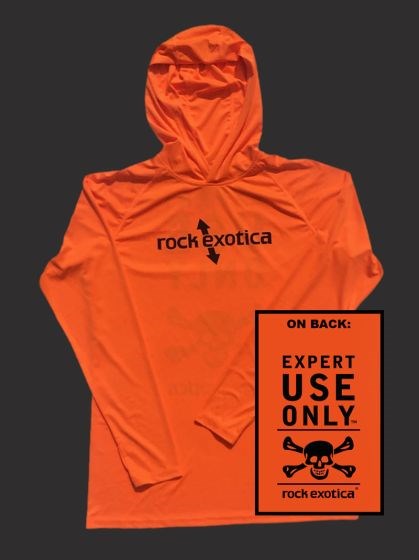 【特價品】rock Hooded Sun Tee (Orange) 防曬連帽排汗衫 橘色