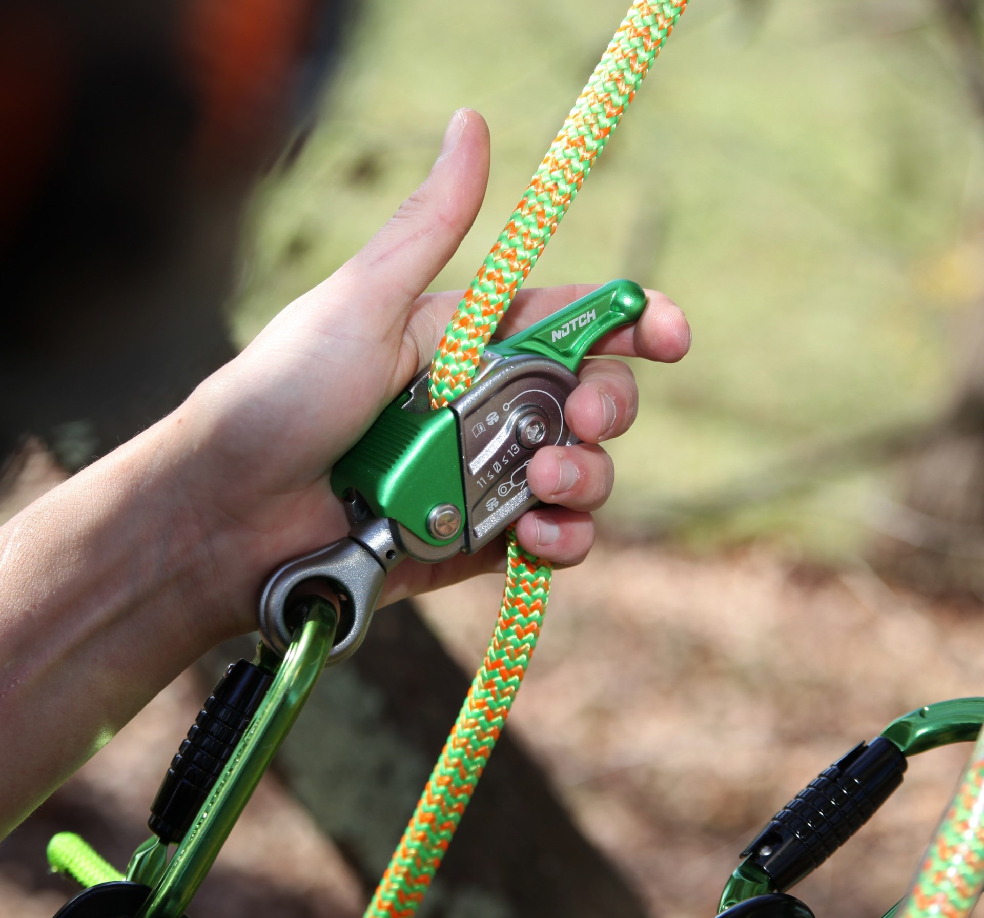 Notch Tropical Ivy Flipline 工作定位挽索 Lanyard w/Glide Rope Grab 