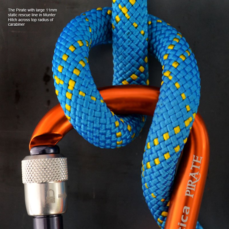 Rock Exotica Pirate WireEye Screw-Lock HMS 梨形鋼眼手動鎖鉤環