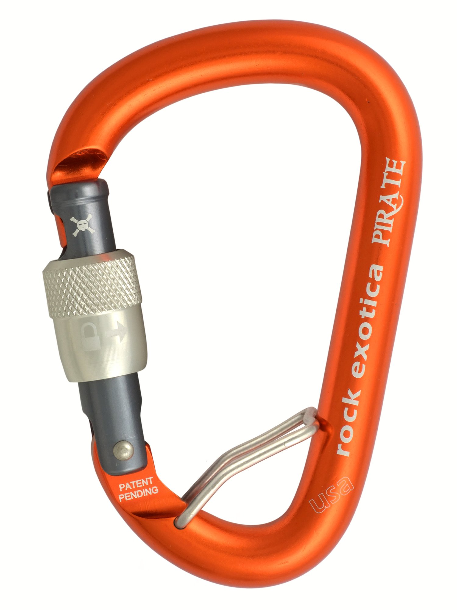 Rock Exotica Pirate WireEye Screw-Lock HMS 梨形鋼眼手動鎖鉤環