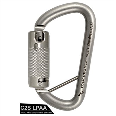 rockD Stainless Auto-Lock(ANSI) with Lanyard Pin 自動鎖鋼勾環