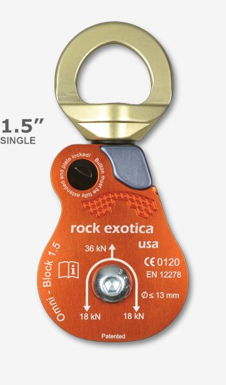 萬向轉軸單滑輪  Omni-Block 1.5" Single Pulley (編號:P51/P51-B)