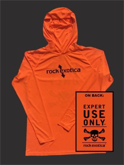 【特價品】rock Hooded Sun Tee (Orange) 防曬連帽排汗衫 橘色